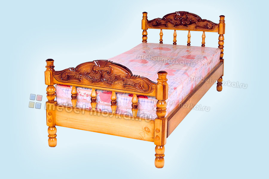 Кровать Глория (резьба-объем №2)