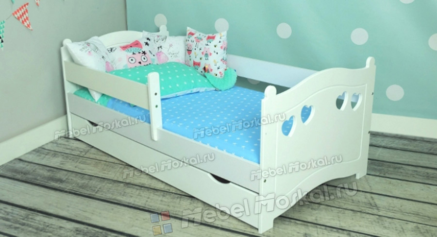 Детская кровать Мишка с ящиком