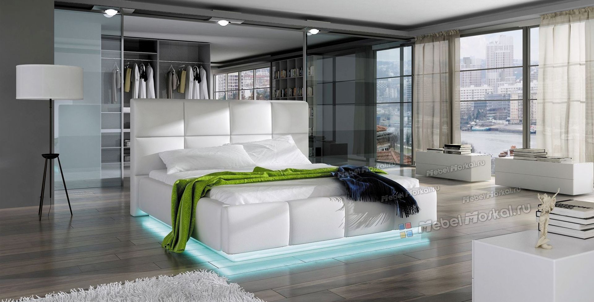 Кровать двуспальная Hi Tech Modern