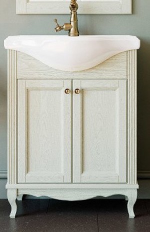 Тумба с раковиной Элли 65 слоновая кость  Тумба с раковиной Элли 65 слоновая кость