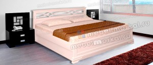 Кровать с подъемным механизмом "Лира белая"